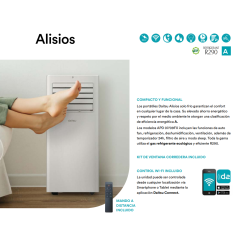 COMPACTO Y FUNCIONAL
Los portátiles Daitsu Alisios solo frío garantizan el confort
en cualquier lugar de la casa.