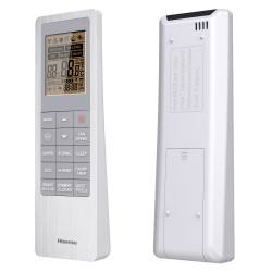 Mando HISENSE Max Comfort HC25YC00 vista frontal y posterior