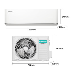 Medidas Aire Acondicionado HISENSE Max Comfort HC35WU00