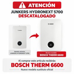 El Calentador JUNKERS HYDRONEXT 5700 S WTD 15-4 Gas Natural Calentador BOSCH Therm 6600 S 15-4 Gas Butano.