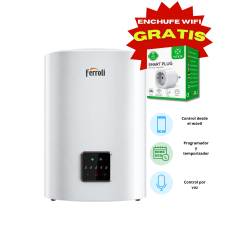 PROMOCIÓN: Enchufe inteligente WOOX R6080 GRATIS con la compra de este termo eléctrico FERROLI
