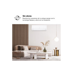 Aire Acondicionado LG INFINITY WIFI 09 R32 instalado en salón