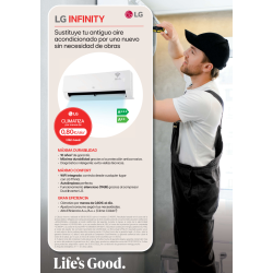 Funciones y características Aire Acondicionado LG INFINITY WIFI 12 R32