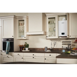 Ejemplo de integración de la caldera ultracompacta Vaillant ecoTEC intro en una cocina