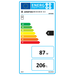 Etiqueta energética del Interacumulador ARISTON ARB 200 EU
