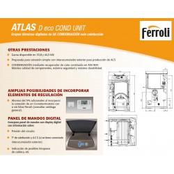 Caldera de gasoil Atlas Eco 30 SI Unit de Ferroli en hierro fundido