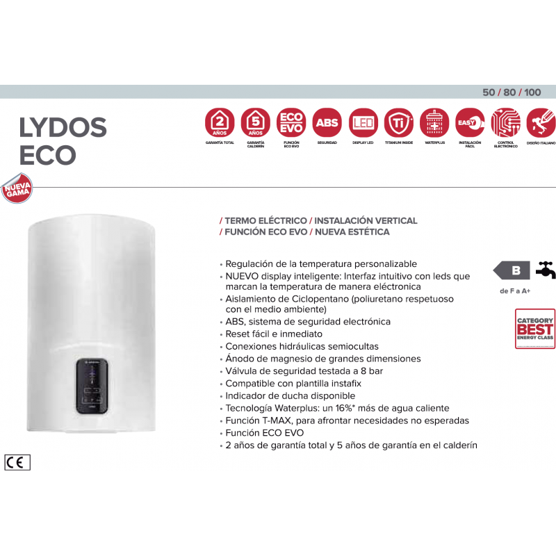 Termo Ariston Lydos Eco V Eu