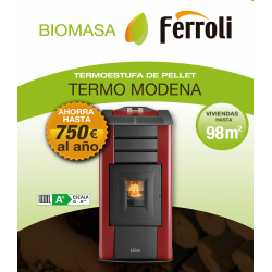 ahorro termo estufa biomasa ferroli modena