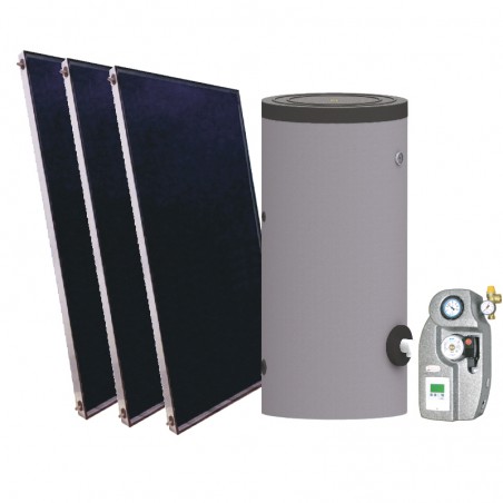 sistema solar termico para acs 500 litros y 3 placas 2.0 ferco