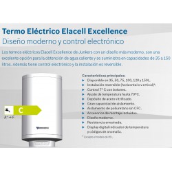 Termo Eléctrico Elacell Excellence 120 Litros Junkers