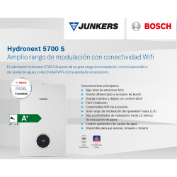 Calentador Junkers Hydronext 5700 S - GRUPO ECO-CIMA Climatización