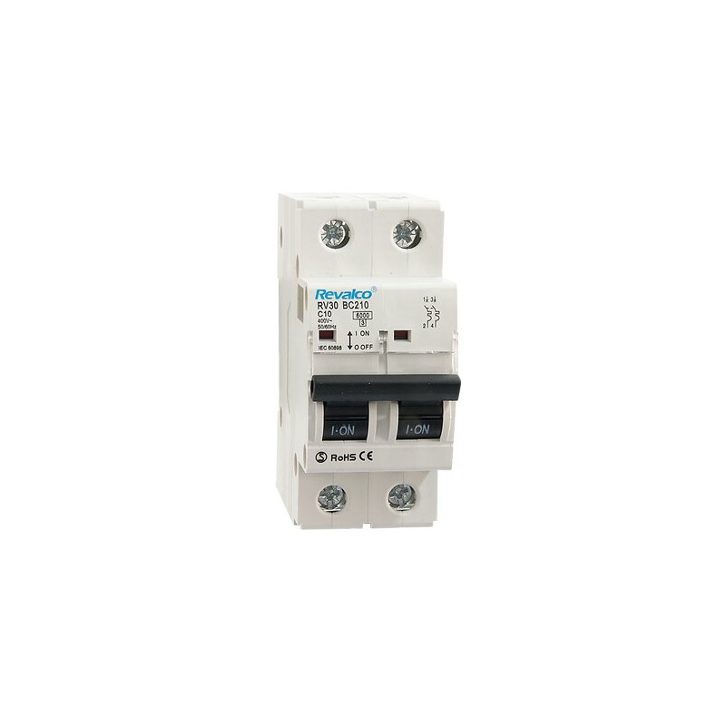 interruptor automatico 2p 10A REVALCO RV30Bc210