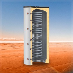 Acumulador ACS instantáneo CORDIVARI ECO COMBI 1 500L interior