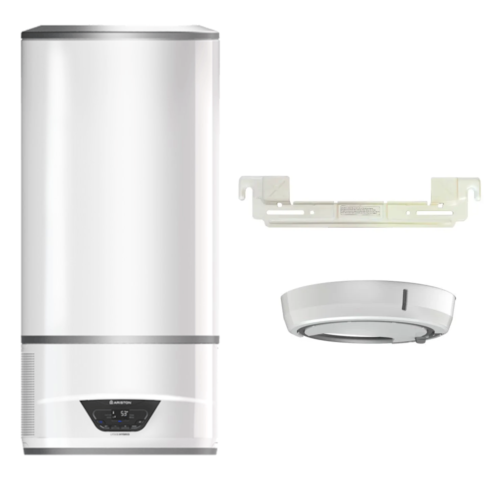 Pack  de Termo ARISTON LYDOS HYBRID WIFI 100 con Plantilla Instafix y Bandeja
