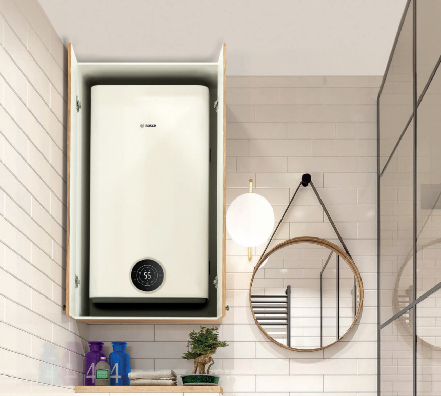 El termo eléctrico BOSCH Tronic 7501 T 50 es la opción ideal si buscas un equipo compacto, eficiente y duradero, sin renunciar al confort de disponer siempre de agua caliente sanitaria lista para usar. Su diseño plano y moderno, con solo 27,8 cm de fondo, permite instalarlo en espacios muy reducidos, incluso dentro de armarios o techos bajos. Además, su instalación es reversible, lo que significa que puedes colocarlo tanto en vertical como en horizontal, adaptándose sin problema a las necesidades de tu vivienda.