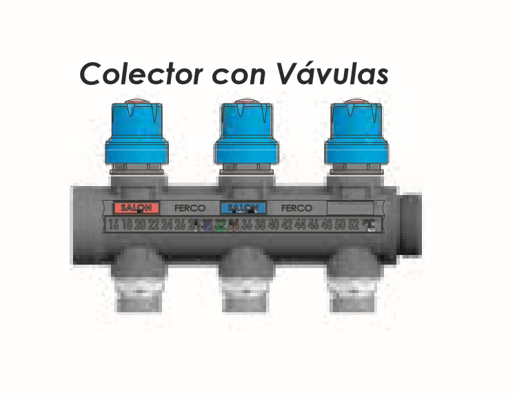 Colector Plástico con Válvula 2 vías FERCO 2 x 24-19