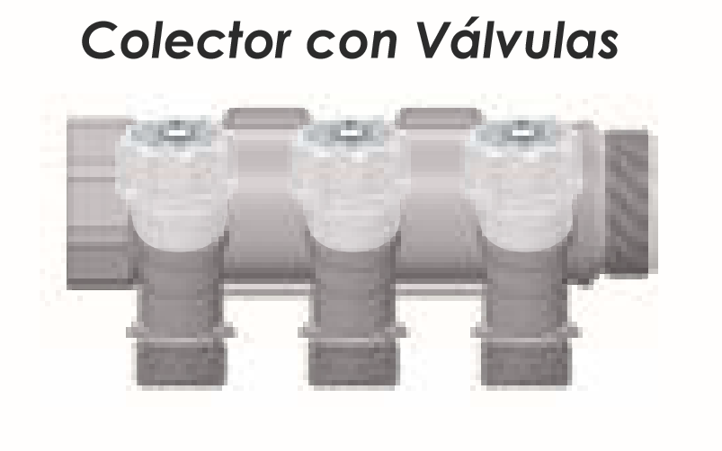 Colector Metal con Válvulas 2 vías FERCO 2 x ½” M