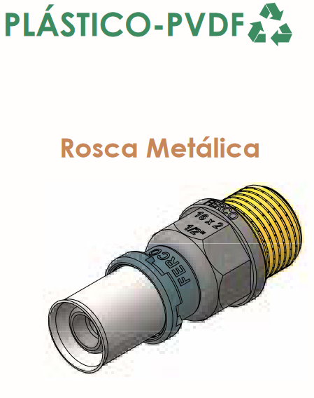 Racor Fijo Macho Press Fitting FERCO 25 - ¾"