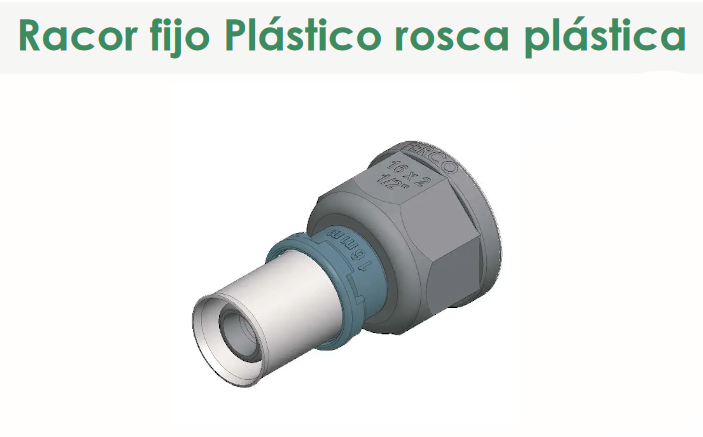 Racor Fijo Hembra Press Fitting FERCO 16 - ¾"