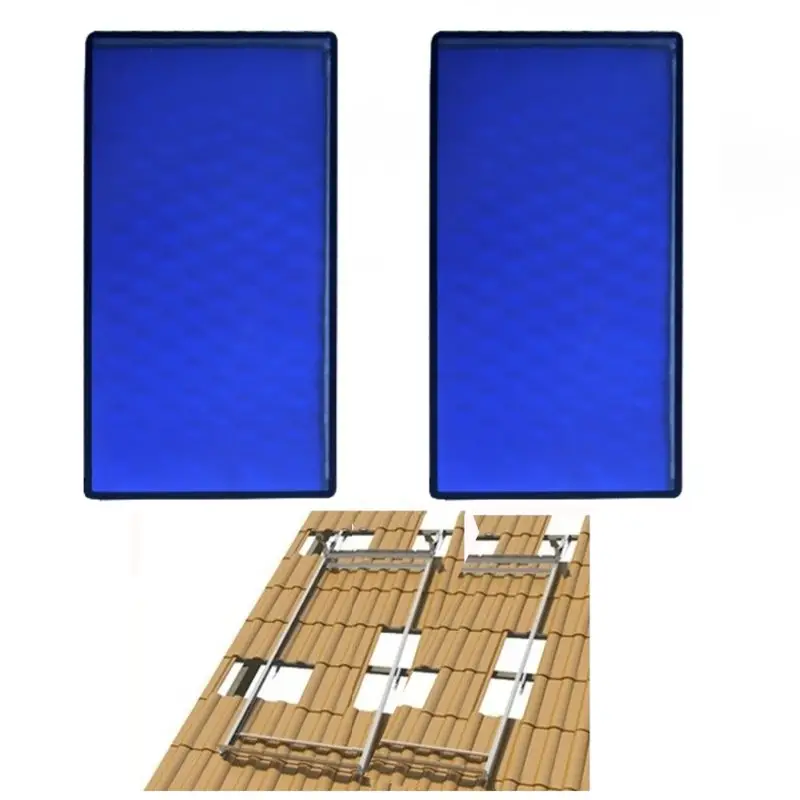 Pack 2 Placas solares térmicas Verticales FERCO FC 2.2M con Soportes para tejado