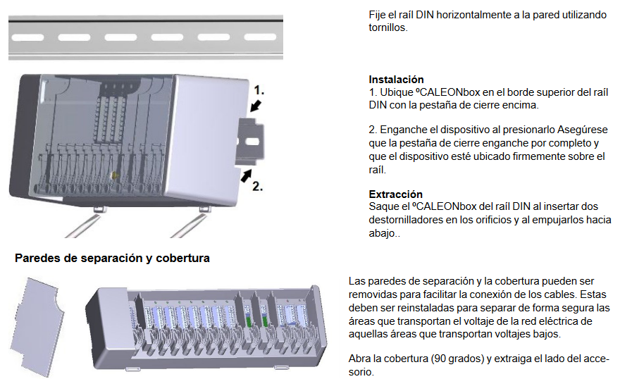 Instalación en pared