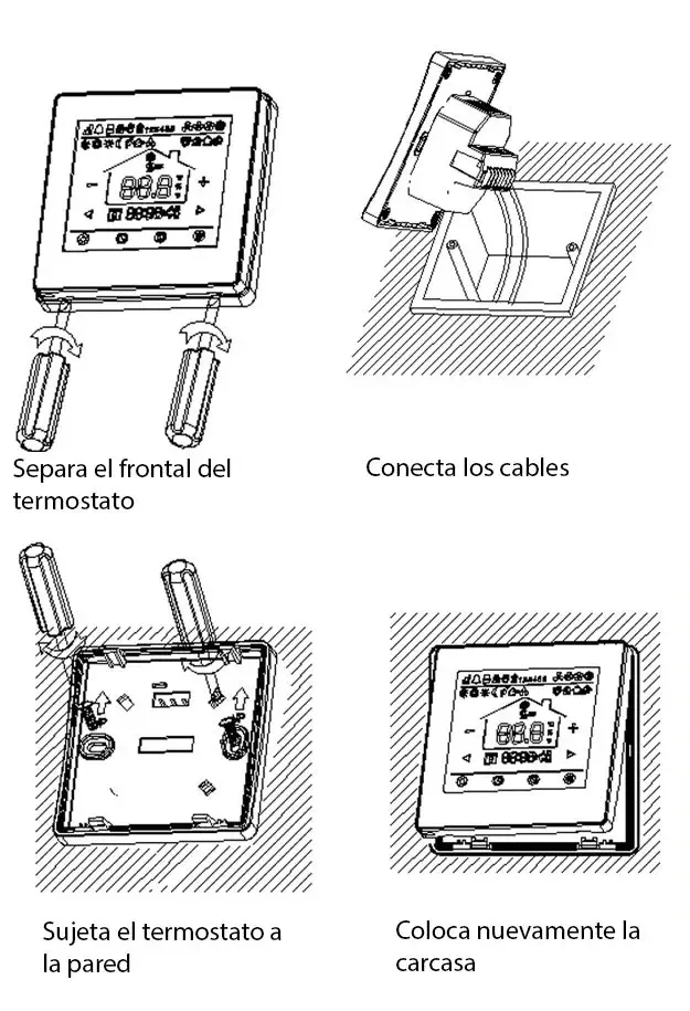 Instalación del Cronotermostato Digital Frío/Calor FERCO CM2