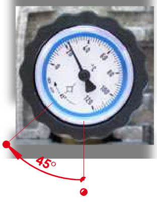 ✔ Válvula de retención integrada que evita la circulación natural del fluido (efecto termosifón), con posibilidad de exclusión girando el mando 45°.