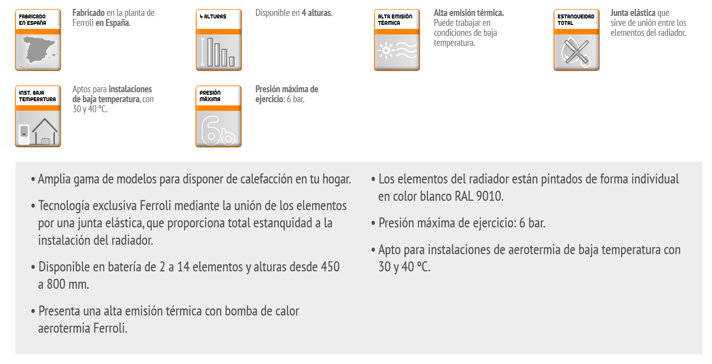 Prstaciones y Características