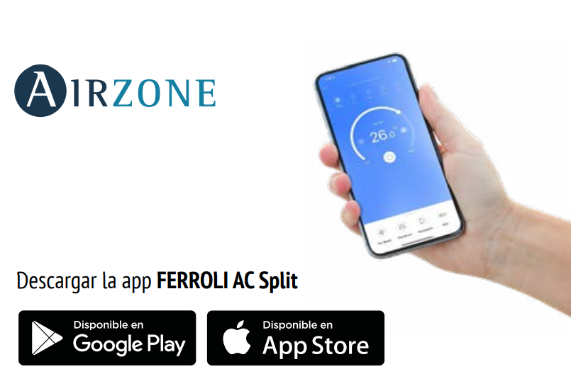 Su unidad interior de conductos destaca por su diseño ultra-compacto con solo 245 mm de altura, lo que facilita su instalación en falsos techos o espacios reducidos. Además, es compatible con sistemas de control inteligente como AIRZONE, lo que permite una climatización zonificada eficiente.