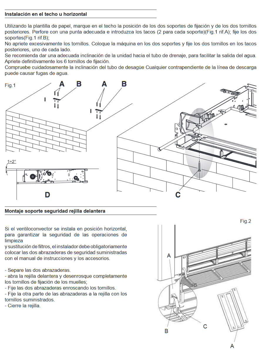 Bandeja de Instalación horizontal FERROLI BO 20