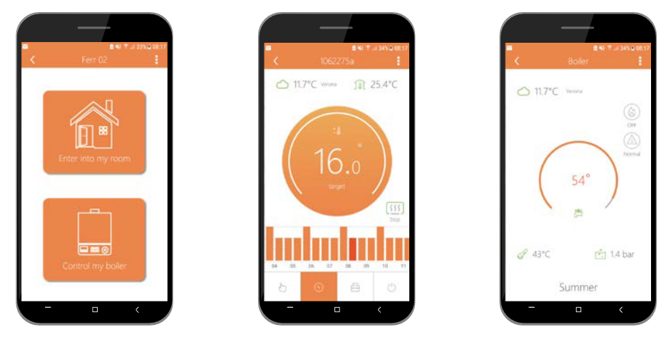 El Cronocomando Modulante sin hilos WiFi FERROLI CONNECT Smart WiFi es el dispositivo ideal para gestionar de manera eficiente la temperatura de tu hogar, ofreciendo comodidad, ahorro energético y control total. Este innovador sistema permite un manejo preciso de la caldera desde cualquier lugar, gracias a su conexión WiFi y la intuitiva aplicación Ferroli CONNECT compatible con smartphones, tablets y ordenadores.