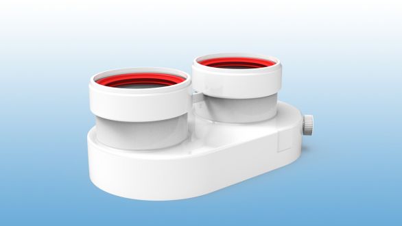 Accesorio Biflujo 80/80mm caldera Saunier/Vaillant/Junkers