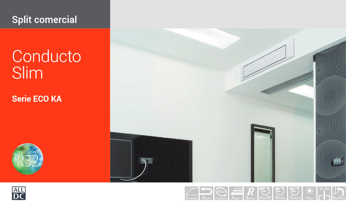 Descubre el máximo confort en tu hogar o en la oficina con el aire acondicionado por conductos Fujitsu ACY35-KA