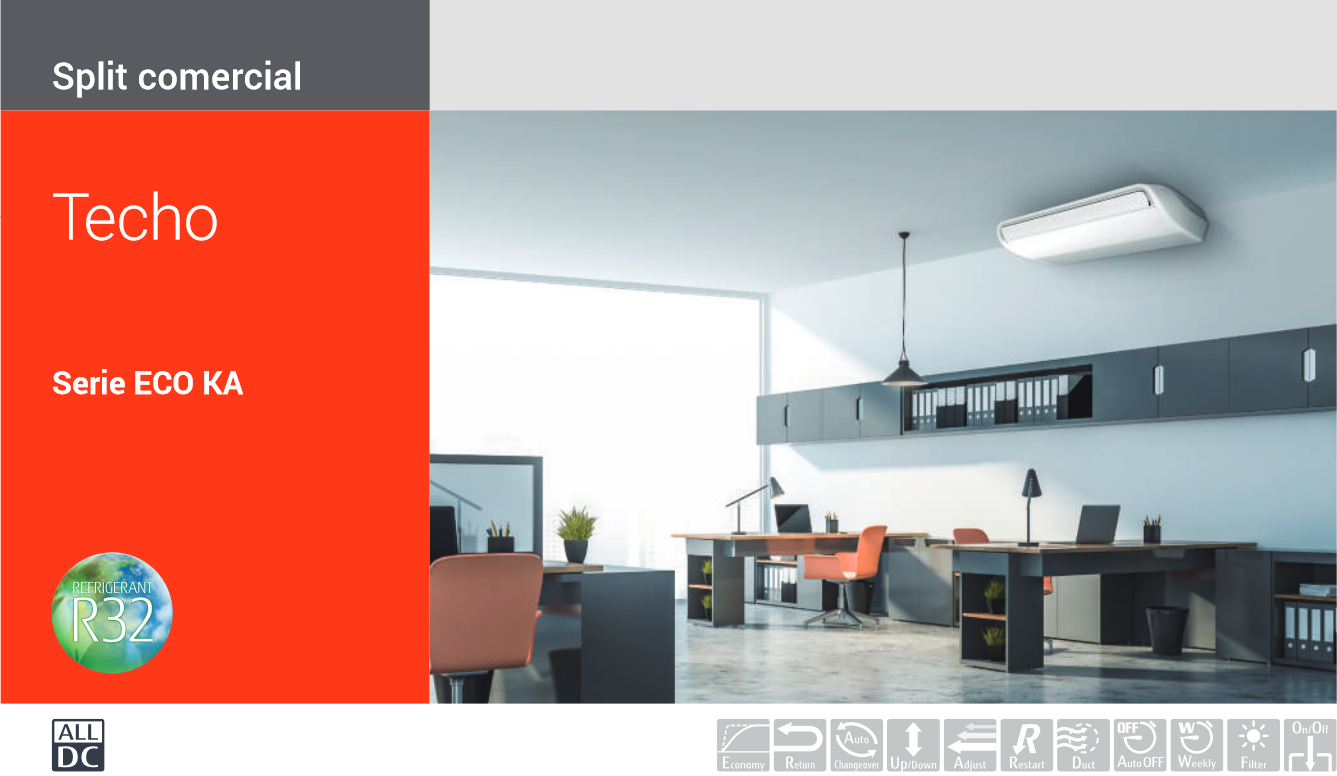 Experimenta el máximo confort en tu hogar u oficina con el aire acondicionado de techo Fujitsu ABY80-KA