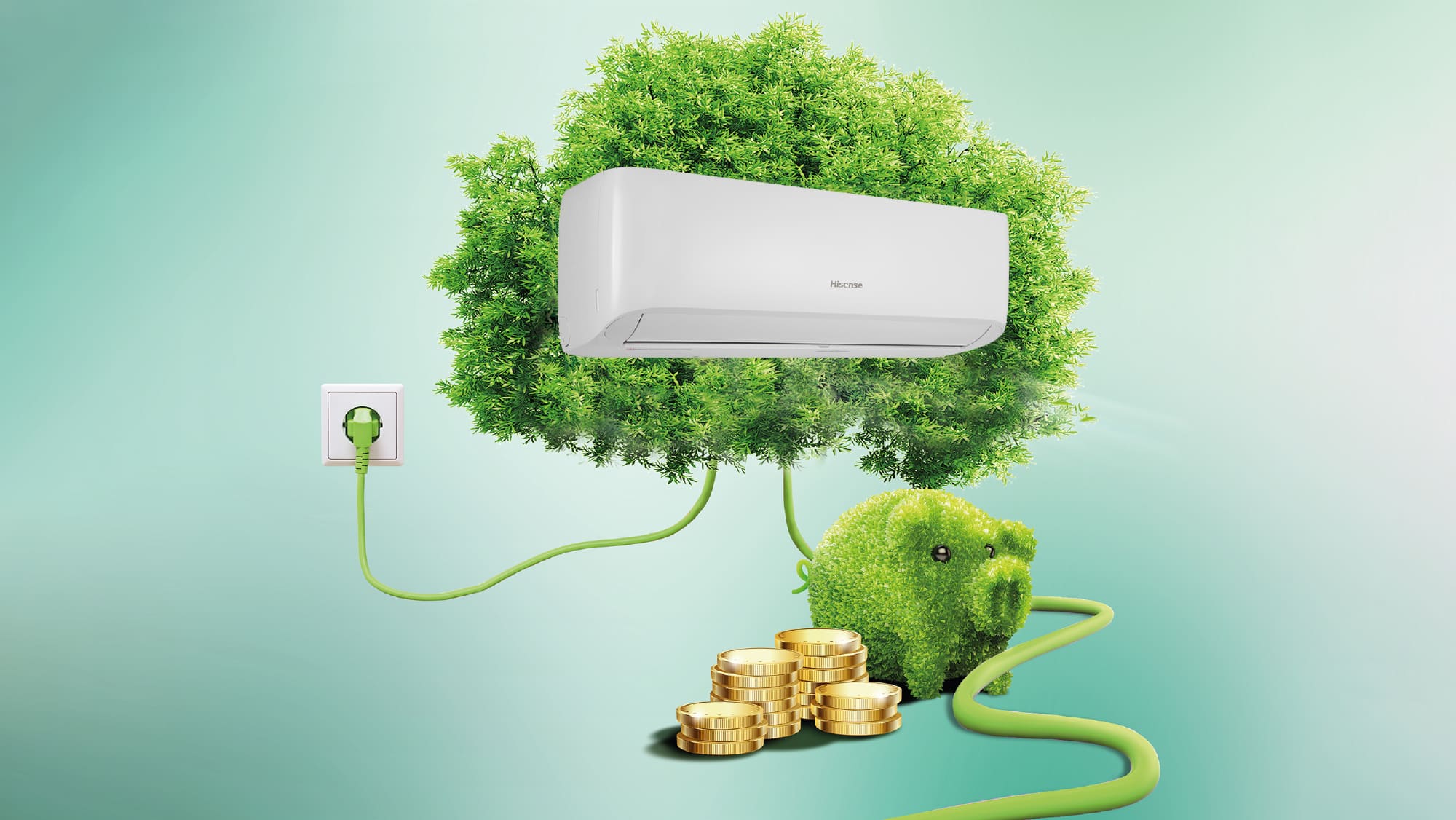 Modo Eco para reducir el consumo eléctrico El modo Eco está diseñado para optimizar el consumo durante el funcionamiento del equipo. Esta función permite mantener una climatización agradable reduciendo el gasto energético, especialmente cuando no se necesita la máxima potencia. Es una prestación muy útil para usos prolongados, jornadas de teletrabajo, oficinas o salones donde el equipo puede permanecer encendido varias horas. Para el usuario, supone más ahorro, mayor eficiencia y mejor control del consumo diario.