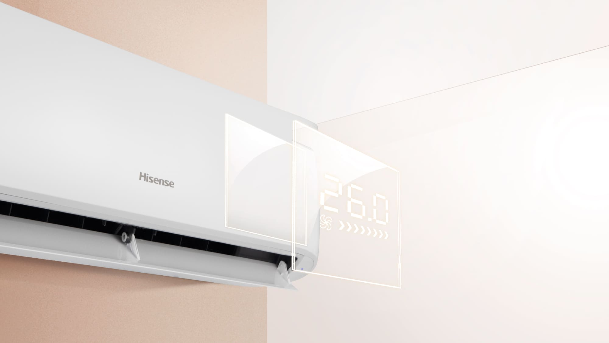 Modo Smart: confort automático según la estancia El modo Smart permite que el aire acondicionado ajuste automáticamente su funcionamiento en función de la temperatura de la habitación. El equipo selecciona los parámetros más adecuados para mantener un ambiente confortable sin que el usuario tenga que modificar constantemente la configuración. Esta función resulta muy práctica para quienes buscan un uso sencillo, cómodo y eficiente, ya que el sistema adapta el funcionamiento de forma automática para mantener una temperatura agradable.