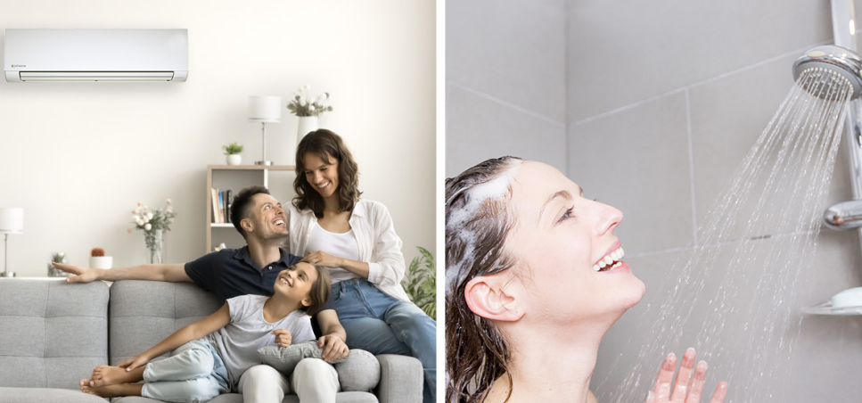 Confort personalizado en climatización y ACS Este sistema ofrece control total sobre las funciones de calefacción, refrigeración y ACS. Puedes establecer prioridades entre la producción de agua caliente sanitaria y la climatización, adaptando el funcionamiento según tus necesidades. También es posible programar el almacenamiento de ACS, asegurando que el agua esté disponible a la temperatura ideal cuando lo necesites, incluso en horarios de alta demanda.