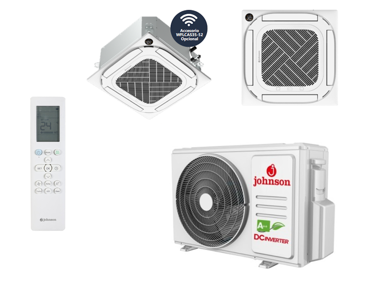 Aire Acondicionado Cassette JOHNSON JCM35V3K