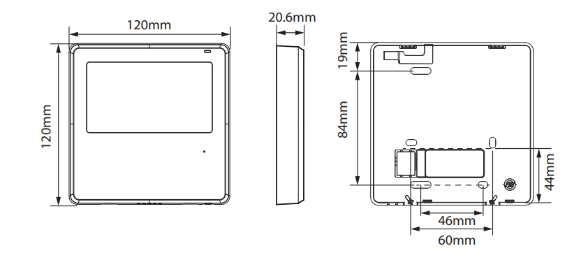 Especificaciones técnicas del Mando por Cable JOHNSON JCRL120PW23