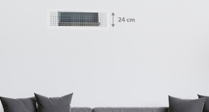 Descubre el Fancoil Conducto JHONSON MISTRALCON A 20 WIFI, la solución perfecta para climatizar tu hogar u oficina con máximo confort, eficiencia y control total. Su diseño compacto de solo 24 cm de altura permite una instalación rápida en cualquier falso techo, sin comprometer la estética del espacio.