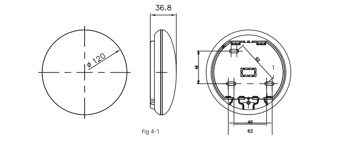 Medidas del Módulo WiFi Smart Kit JOHNSON WFLC191