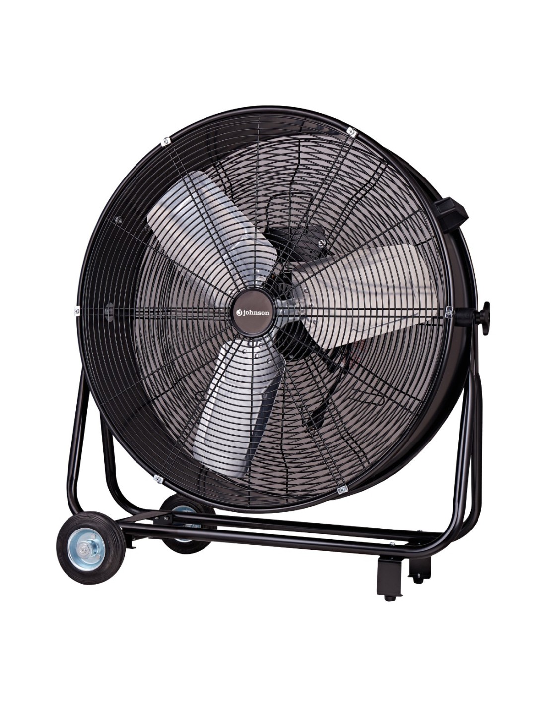 Ventilador Industrial JOHNSON VIRO30IND: 76,2 cm, 300W y ruedas para fácil desplazamiento El Ventilador Industrial JOHNSON VIRO30IND es una solución de ventilación potente, robusta y práctica para espacios donde se necesita un gran caudal de aire y una circulación intensa. Su diseño industrial en color negro, su diámetro de 30” / 76,2 cm, su potencia de 300W, sus 2 velocidades seleccionables, su inclinación ajustable y sus 2 ruedas para facilitar el desplazamiento lo convierten en una opción ideal para talleres, almacenes, garajes, naves, locales comerciales, zonas de trabajo y estancias amplias. Este modelo está pensado para usuarios que necesitan ventilación de alto rendimiento, mayor alcance y una estructura preparada para mover el equipo con comodidad. Gracias a su formato industrial y a su cable de alimentación de 200 cm, permite colocarlo en diferentes zonas de uso y orientar el flujo de aire hacia el punto donde se necesite más frescor o renovación del ambiente. Diseño industrial para ventilación intensiva Este ventilador está diseñado para ofrecer una ventilación mucho más potente que un ventilador doméstico convencional. Su estructura robusta, su gran diámetro y su potencia elevada lo convierten en una opción especialmente adecuada para espacios donde se acumula calor o donde se necesita mover aire de forma constante. Es una solución recomendable para talleres, garajes, almacenes, locales, naves pequeñas, zonas de producción, comercios, gimnasios, trasteros amplios o espacios de trabajo, donde se busca una ventilación fuerte, directa y efectiva. Gran diámetro de 76,2 cm para mover más aire El equipo cuenta con un diámetro de 30 pulgadas / 76,2 cm, una medida amplia pensada para generar un flujo de aire intenso y con mayor alcance. Gracias a este tamaño, ayuda a mejorar la circulación del aire en estancias grandes, reducir la sensación de calor y crear un ambiente más cómodo durante el trabajo o el uso diario. Es una opción ideal para quienes buscan un ventilador industrial grande, potente y eficaz. Potencia de 300W para espacios exigentes Con una potencia nominal de 300W, este modelo ofrece un rendimiento elevado para situaciones donde se necesita una ventilación intensa. Su potencia permite mover más aire y responder mejor en espacios donde un ventilador pequeño puede quedarse corto. Es especialmente útil en días de calor, zonas con poca ventilación natural, áreas de trabajo o espacios donde se requiere mejorar la renovación del aire de forma rápida y potente. 2 velocidades seleccionables para ajustar el rendimiento El Ventilador Industrial JOHNSON VIRO30IND incorpora 2 velocidades seleccionables, permitiendo ajustar la intensidad del aire según la necesidad de cada momento. Puedes utilizar una velocidad más moderada para ventilación continua o seleccionar una velocidad superior cuando necesites el máximo caudal de aire. Esta regulación permite adaptar el funcionamiento al tipo de espacio, al nivel de calor y a la distancia respecto a la zona que se quiere ventilar. Inclinación ajustable para dirigir el aire con precisión La inclinación ajustable permite orientar el flujo de aire hacia la zona deseada. Esta función resulta especialmente útil en entornos industriales, talleres o locales, donde puede ser necesario dirigir el aire hacia un puesto de trabajo, una zona concreta, una entrada, una mesa, maquinaria o una parte específica del espacio. Gracias a esta regulación, el usuario consigue una ventilación más precisa, directa y efectiva, adaptando el equipo a cada situación de uso. 2 ruedas para un desplazamiento cómodo Una de las ventajas más prácticas de este modelo es que incorpora 2 ruedas para facilitar el desplazamiento. Al tratarse de un ventilador industrial de gran tamaño y peso, esta prestación permite moverlo de una zona a otra con mayor comodidad. Es ideal para espacios donde se necesita utilizar el ventilador en distintos puntos del local, taller o almacén. Las ruedas aportan más movilidad, facilidad de uso y comodidad en el transporte. Estructura robusta en color negro Su diseño en color negro aporta una imagen industrial, resistente y profesional. La estructura metálica y su formato de suelo están pensados para ofrecer estabilidad durante el funcionamiento. Este diseño resulta especialmente adecuado para entornos de trabajo, garajes, almacenes o espacios donde se prioriza la resistencia, la potencia y la funcionalidad frente a un uso decorativo. 3 aspas para un flujo de aire potente El ventilador incorpora 3 aspas, diseñadas para generar una circulación de aire intensa y estable. Gracias a su gran diámetro y a su potencia de 300W, ofrece un flujo de aire adecuado para espacios amplios o zonas donde se requiere una ventilación más exigente. Su velocidad de giro de 1.200 rpm ± 10% contribuye a generar una corriente potente, ayudando a mejorar la sensación térmica y la circulación ambiental. Cable de alimentación de 200 cm El equipo incluye un cable de alimentación de 200 cm, ofreciendo mayor libertad de colocación frente a modelos con cables más cortos. Esta longitud resulta muy práctica en talleres, garajes, almacenes o locales, ya que permite situar el ventilador cerca de la zona de trabajo sin depender tanto de la ubicación exacta del enchufe. Formato de suelo estable y fácil de ubicar El diseño de suelo permite colocar el ventilador directamente sobre superficies firmes, sin necesidad de instalación fija. Esto facilita su uso inmediato y permite moverlo o recolocarlo según las necesidades del momento. Gracias a sus dimensiones de 95 x 85 x 20 cm, ofrece una presencia robusta y un gran diámetro de ventilación, manteniendo una profundidad contenida para su categoría. Ideal para talleres, garajes, almacenes y locales Este modelo es especialmente recomendable para usuarios que necesitan una ventilación más intensa que la de un ventilador doméstico. Su potencia, diámetro, ruedas e inclinación ajustable lo hacen adecuado para zonas de trabajo y espacios amplios. Puede utilizarse en talleres, garajes, almacenes, locales comerciales, naves pequeñas, oficinas grandes, espacios de producción, zonas deportivas o estancias con alta acumulación de calor. Uso sencillo y directo El funcionamiento del ventilador es muy sencillo. Solo hay que conectarlo, seleccionar una de sus 2 velocidades y ajustar la inclinación para dirigir el aire hacia la zona deseada. Esta facilidad de uso lo convierte en una opción práctica para entornos donde se necesita una solución potente, rápida y sin configuraciones complicadas. Datos técnicos principales El Ventilador Industrial JOHNSON VIRO30IND cuenta con un diámetro de 30” / 76,2 cm, diseño industrial en color negro, 3 aspas, 2 velocidades seleccionables, inclinación ajustable y 2 ruedas para fácil desplazamiento. Su velocidad de giro es de 1.200 rpm ± 10%, con potencia nominal de 300W, voltaje de 220-240V~, frecuencia de 50Hz, cable de alimentación de 200 cm y dimensiones de 95 x 85 x 20 cm —alto, ancho y fondo—. Tiene un peso neto de 15,63 kg y un peso bruto de 18,03 kg, lo que refuerza su carácter robusto y estable para usos más exigentes. Una solución industrial potente, robusta y fácil de mover Este modelo es una opción muy recomendable para quienes necesitan un ventilador de alto rendimiento para espacios amplios o zonas de trabajo. Su combinación de 76,2 cm de diámetro, potencia de 300W, 2 velocidades, inclinación ajustable, 2 ruedas, diseño industrial, 3 aspas y cable de 200 cm lo convierte en una solución práctica para mejorar la ventilación en talleres, garajes, almacenes, locales y zonas de uso intensivo.