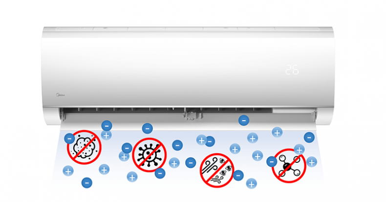 Además, con la tecnología Midea Proactive Pure, disfrutarás de un aire más limpio y saludable, gracias a su sistema de filtración avanzado que elimina eficazmente las impurezas y los alérgenos del ambiente asegurando un aire interior limpio, puro y mas seguro..