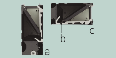 Diseño mejorado de bandeja de drenaje apto tanto para la instalación en horizontal como en vertical