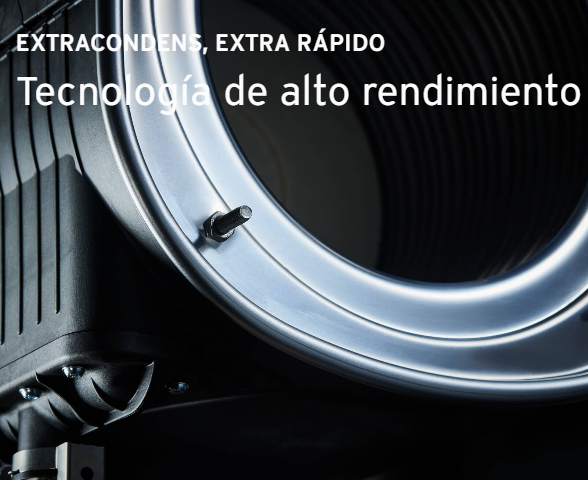 Tecnología ExtraCondens  Aprovecha hasta la última gota de energía. Gracias a su sistema de reaprovechamiento de los gases de combustión, la caldera consigue un 10% más de eficiencia en la producción de agua caliente sanitaria.