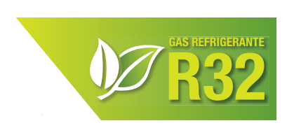 Gas refrigerante R32: más eficiente y respetuoso con el medio ambiente El sistema utiliza gas refrigerante R32, una tecnología actual que permite mejorar la eficiencia y reducir el impacto ambiental frente a refrigerantes anteriores. El R32 tiene un PCA más bajo y requiere una menor carga para funcionar correctamente. En este modelo, la carga de refrigerante es de 0,45 kg, con un PCA de 675, lo que contribuye a una climatización más eficiente y respetuosa con el medio ambiente.