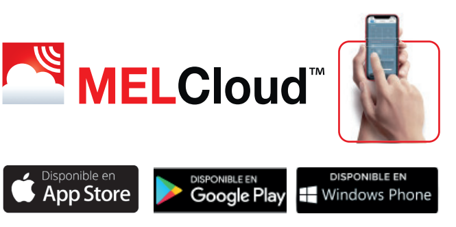 WiFi incluido con MELCloud Este modelo incorpora WiFi incluido, permitiendo controlar la unidad desde el móvil, tablet u ordenador mediante la app MELCloud de Mitsubishi Electric. Desde la aplicación puedes encender o apagar el equipo, ajustar la temperatura, cambiar el modo de funcionamiento y gestionar la climatización desde cualquier lugar. MELCloud también permite crear escenas, programaciones horarias semanales y control en tiempo real, aportando una gestión mucho más cómoda del sistema. Además, puede ofrecer información local como previsión meteorológica para ayudarte a adaptar el funcionamiento del equipo según las condiciones previstas. También es compatible con control por voz mediante Alexa, lo que permite manejar el aire acondicionado de forma más cómoda dentro de un hogar conectado.